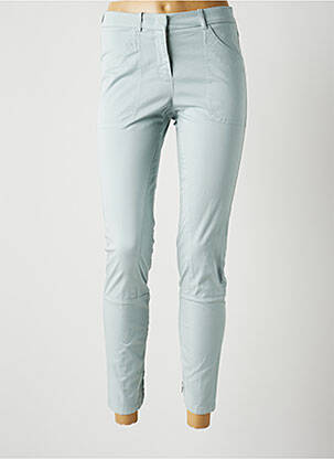 Pantalon 7/8 stretch taille normale bleu FABIANA FILIPPI femme