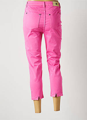 Pantacourt stretch taille normale rose EMMA & CARO femme