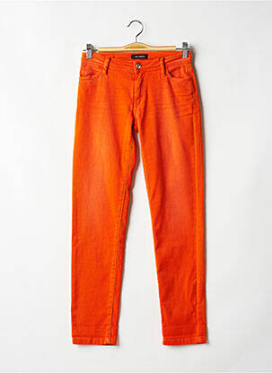 Pantalon 7/8 stretch taille normale orange COP COPINE femme