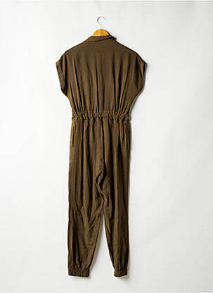 Combi-pantalon poches manches courtes vert LAUREN VIDAL femme