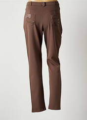 Pantalon slim marron CHRISTINE LAURE pour femme seconde vue