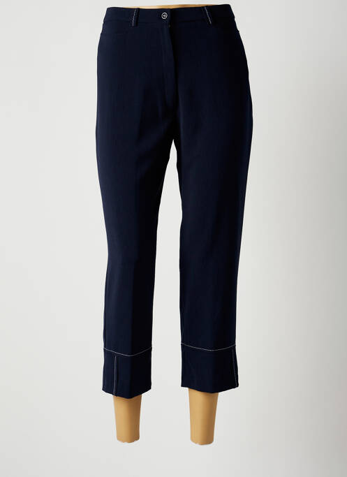 Pantacourt stretch taille normale bleu CHRISTINE LAURE femme