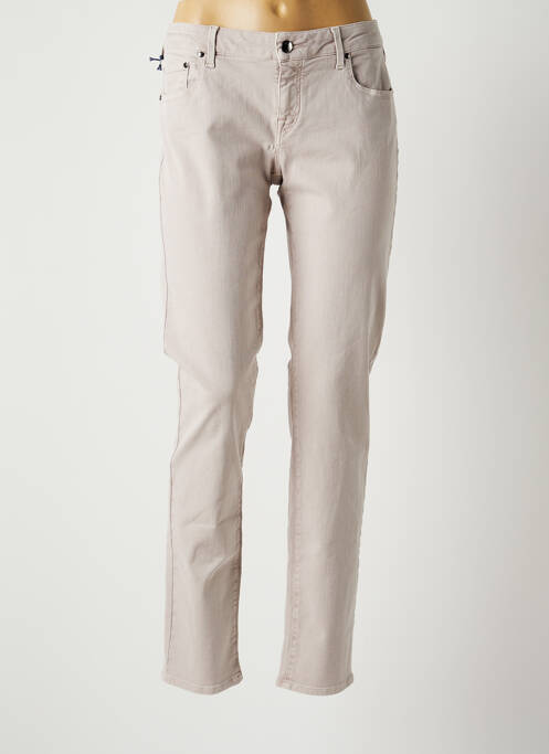 Pantalon droit gris JACOB COHEN pour femme