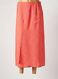 Jupe longue tissage crêpe orange CLAUDE BAUER femme