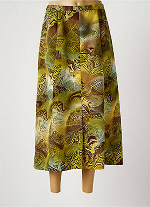 Jupe longue imprimé fantaisie vert GRIFFON femme