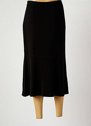 Jupe longue fermeture zippée au dos noir CHRISTINE LAURE femme