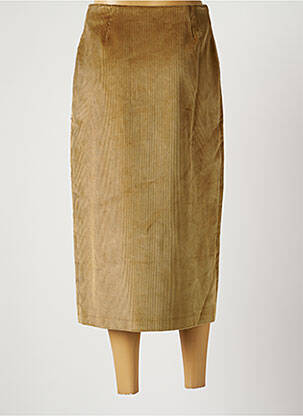 Jupe longue taille normale beige HARMONY femme