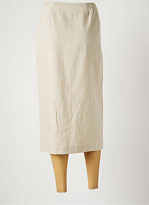 Jupe longue taille normale beige HARMONY femme