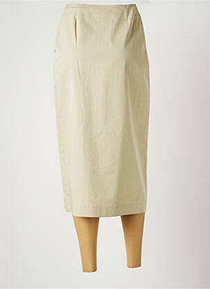 Jupe longue taille normale beige HARMONY femme