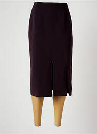 Jupe mi-longue taille normale violet CHRISTINE LAURE femme