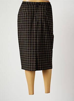 Jupe mi-longue stretch marron GRIFFON femme