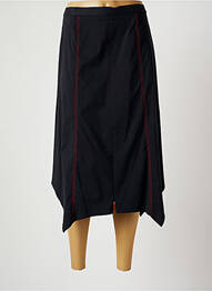 Jupe mi-longue taille normale noir BRIGITTE SAGET femme