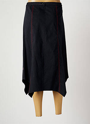 Jupe mi-longue taille normale noir BRIGITTE SAGET femme