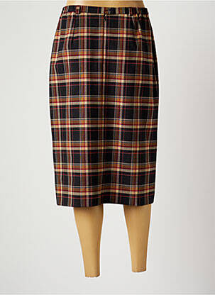 Jupe mi-longue taille normale marron CLAUDE BAUER femme