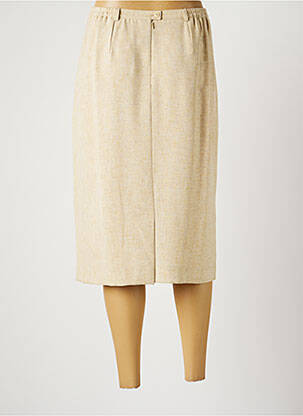 Jupe mi-longue taille normale beige CLAUDE BAUER femme