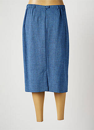 Jupe mi-longue taille normale bleu CLAUDE BAUER femme