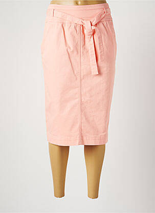 Jupe mi-longue stretch orange ATELIER GARDEUR femme
