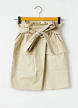 Jupe courte poches beige HARMONY femme