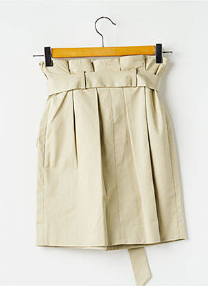 Jupe courte poches beige HARMONY femme