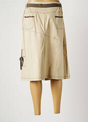 Jupe mi-longue beige GRIFFON pour femme seconde vue