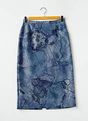 Jupe mi-longue bleu BRIGITTE SAGET pour femme seconde vue