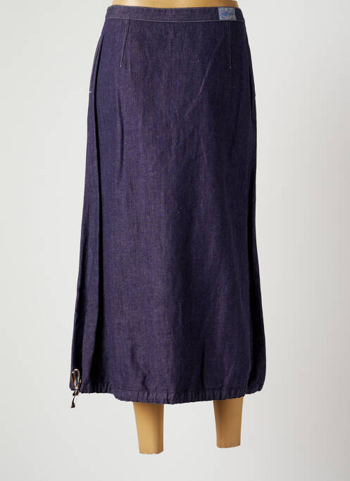 Jupe longue bleu CARNET DE BORD pour femme