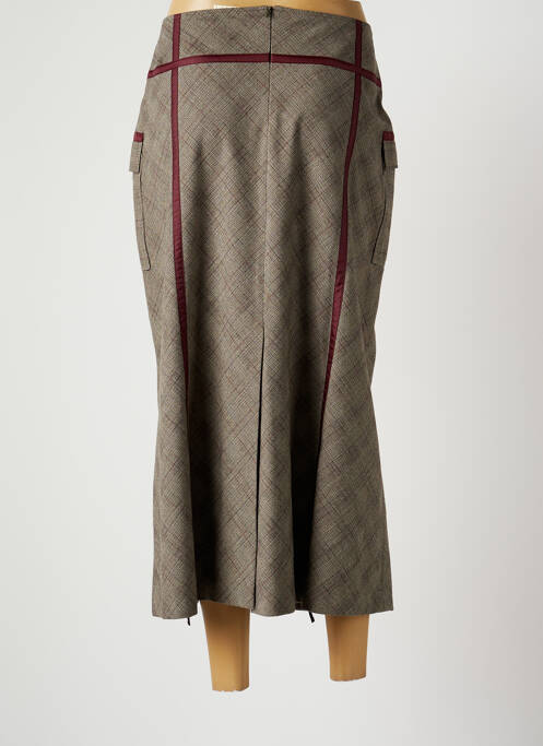 Jupe longue marron CLAUDE BAUER pour femme