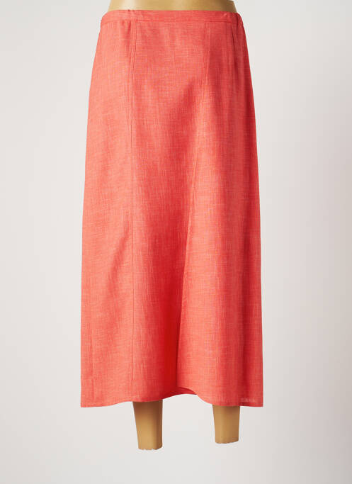 Jupe longue orange CLAUDE BAUER pour femme