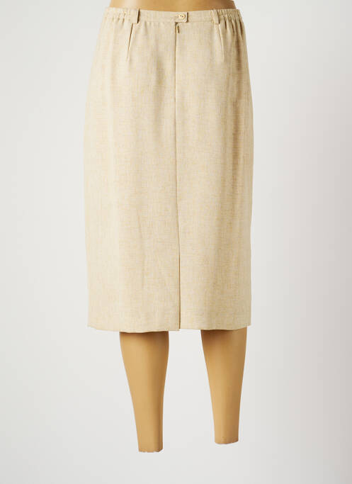 Jupe mi-longue beige CLAUDE BAUER pour femme