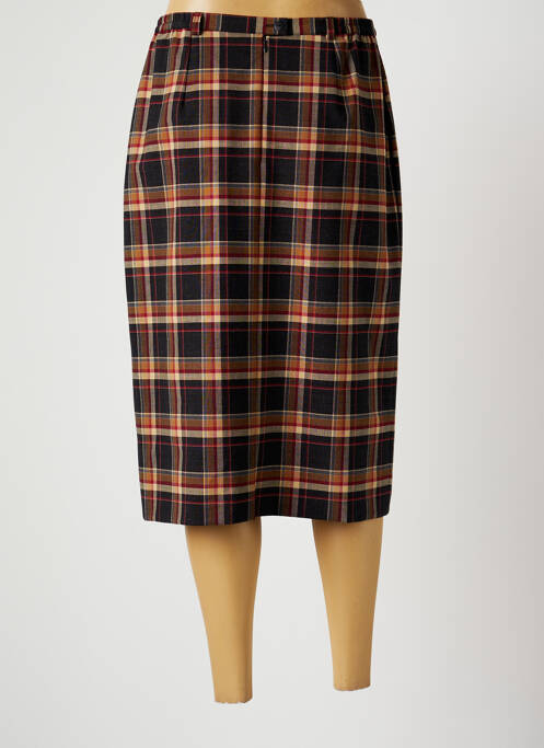 Jupe mi-longue marron CLAUDE BAUER pour femme