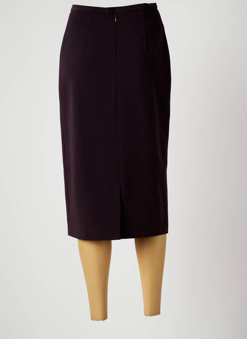 Jupe mi-longue violet CHRISTINE LAURE pour femme