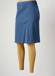 Jupe mi-longue taille à pinces bleu FABIANA FILIPPI femme