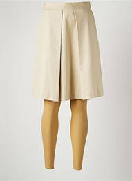 Jupe mi-longue stretch beige ALBERTO BIANI femme