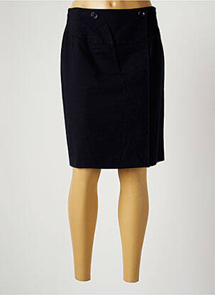 Jupe mi-longue taille à pinces bleu ROSSO 35 femme