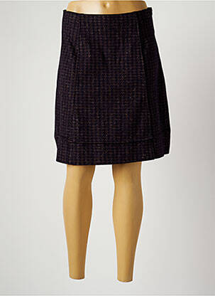 Jupe courte taille haute violet OLIVIER STRELLI femme