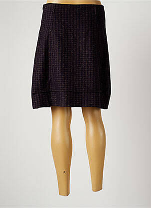 Jupe courte taille haute violet OLIVIER STRELLI femme