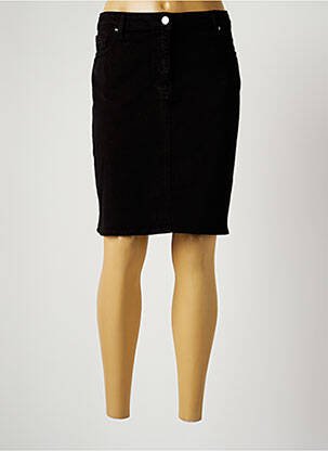 Jupe mi-longue stretch noir EMMA & ROCK femme