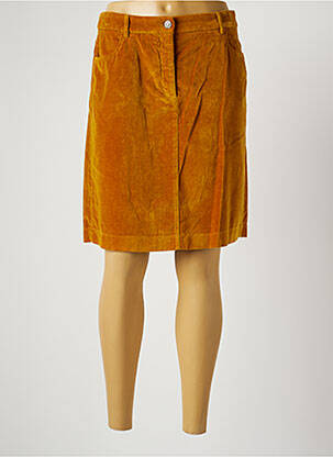 Jupe mi-longue taille haute jaune HARTFORD femme