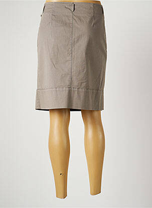 Jupe mi-longue stretch gris FABIANA FILIPPI femme