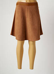 Jupe courte taille haute marron LO! LES FILLES femme