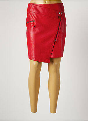 Jupe courte taille haute rouge EVA KAYAN femme