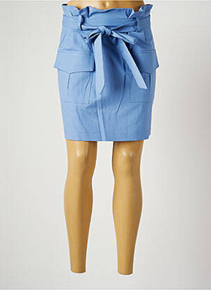 Jupe courte poches bleu HARMONY femme