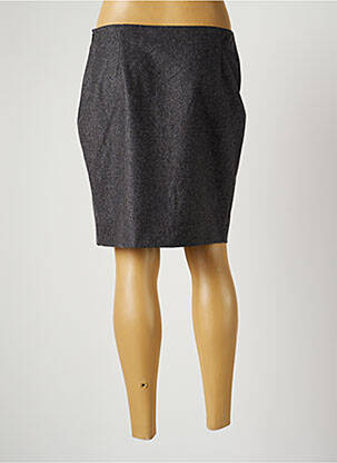 Jupe courte taille haute gris HARMONY femme