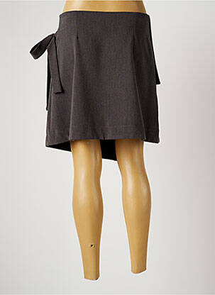 Jupe courte taille haute gris ISABEL DE PEDRO femme