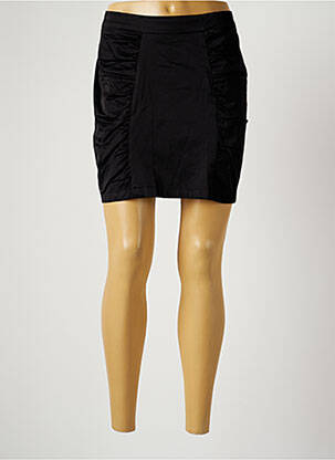 Jupe courte taille haute noir HELENA SOREL femme