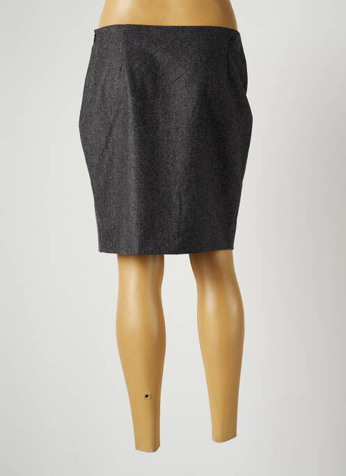 Jupe courte taille haute gris HARMONY femme