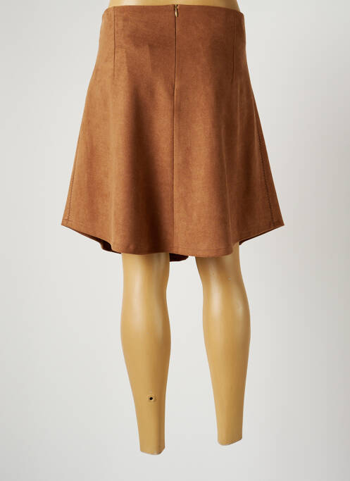 Jupe courte marron LO! LES FILLES pour femme
