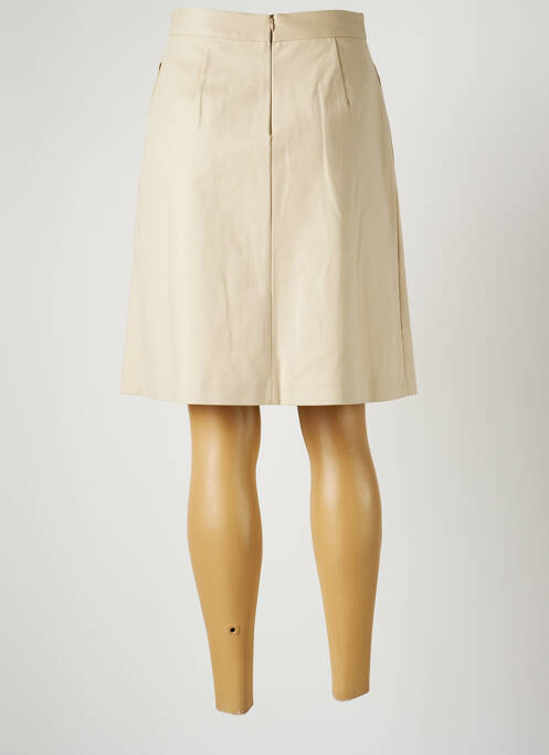 Jupe mi-longue beige ALBERTO BIANI pour femme