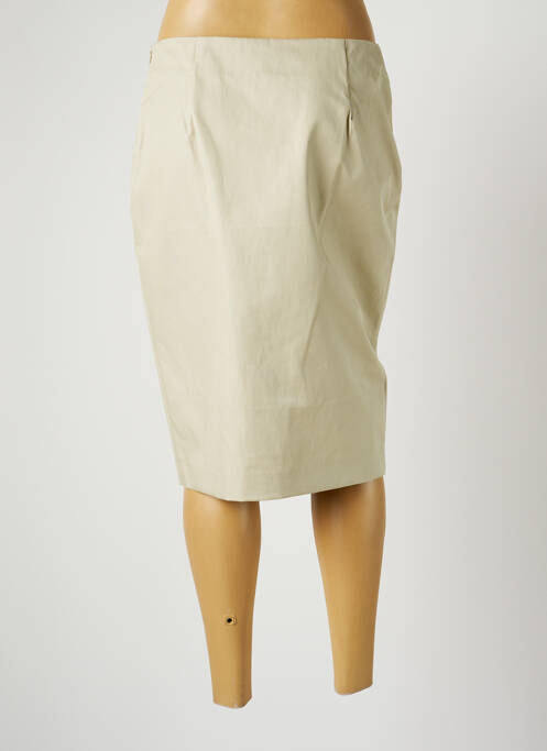 Jupe mi-longue beige HARMONY pour femme
