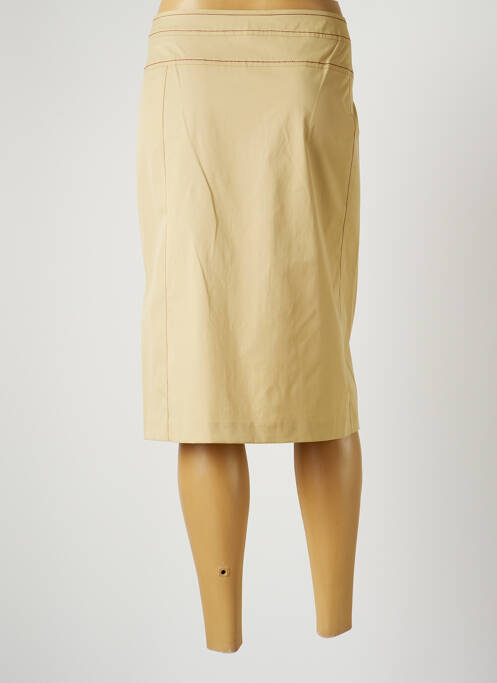 Jupe mi-longue beige JEAN DELFIN pour femme